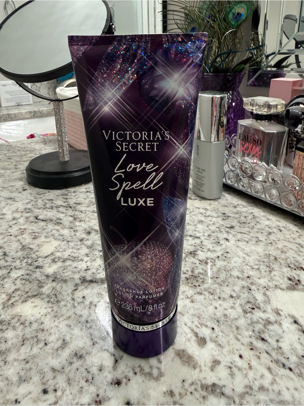 Victoria's Secret Love Spell Luxe Fragrance Lotion - Purple Sparkle